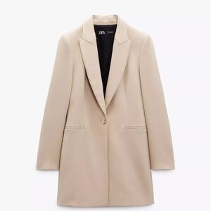 NWT Zara long fitted blazer size XS